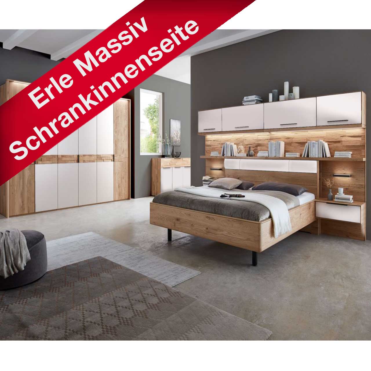 Wöstmann WSM 2800 Schlafzimmer mit Stauraumaufbau