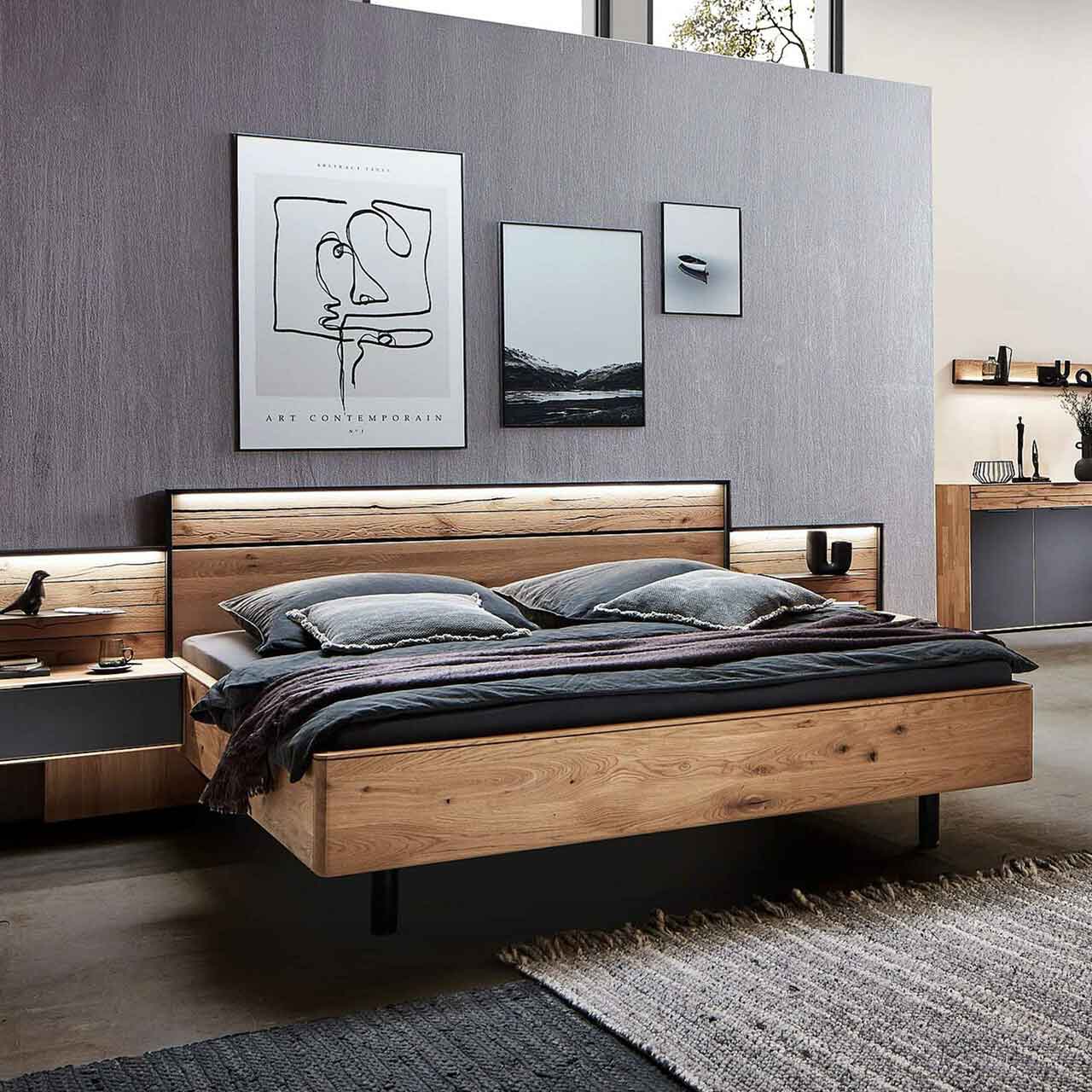 Wöstmann WSM 4300 Bett mit Kopfteil 1160