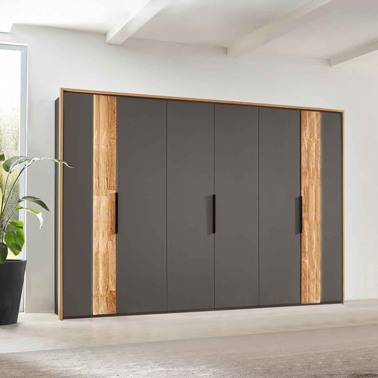 Wöstmann WSL 8800 - Kleiderschrank mit Spaltholztür bündig